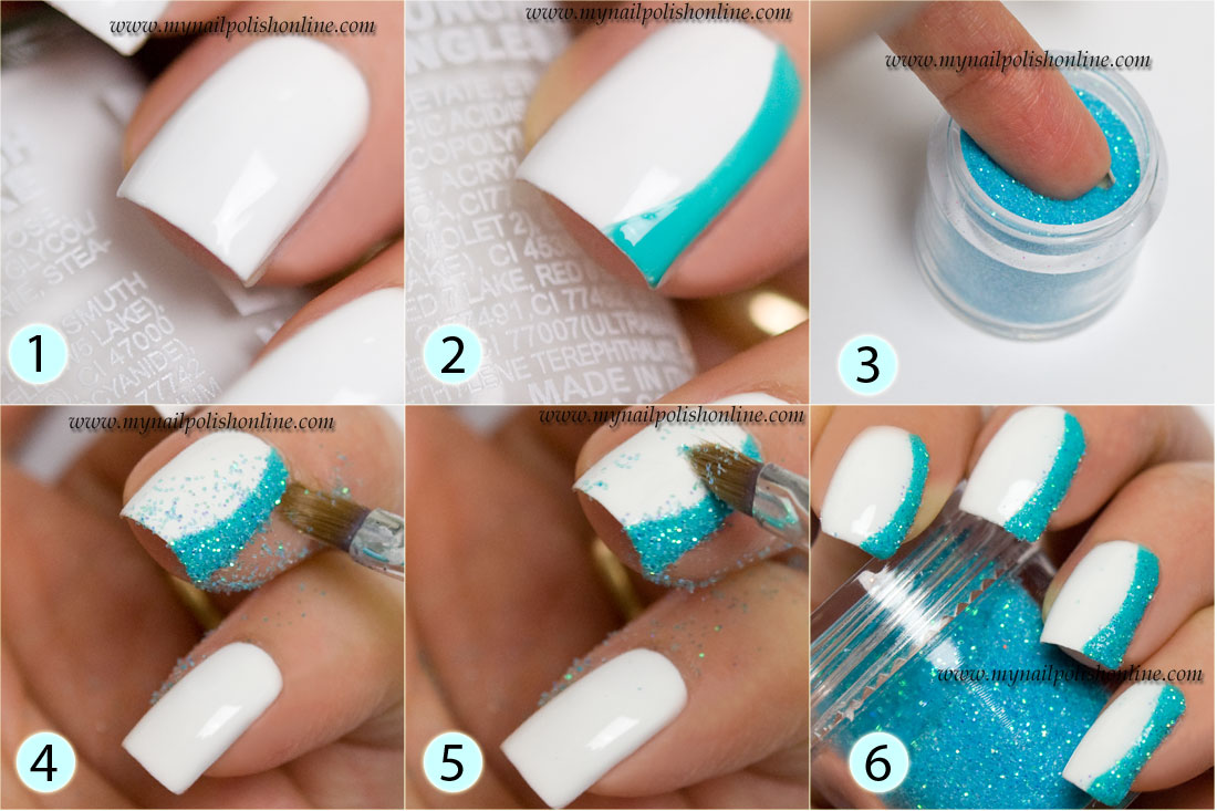 ✨ How To Apply Loose Glitter To Your Nails (Super Easy DIY